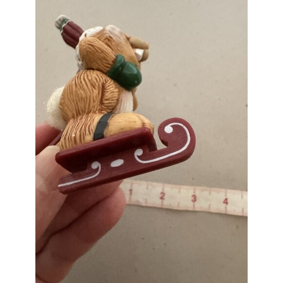 Vintage 1983 Hallmark Keepsake Christmas Ornament Ice Skating Rabbit Bunny - Picture 5 of 8